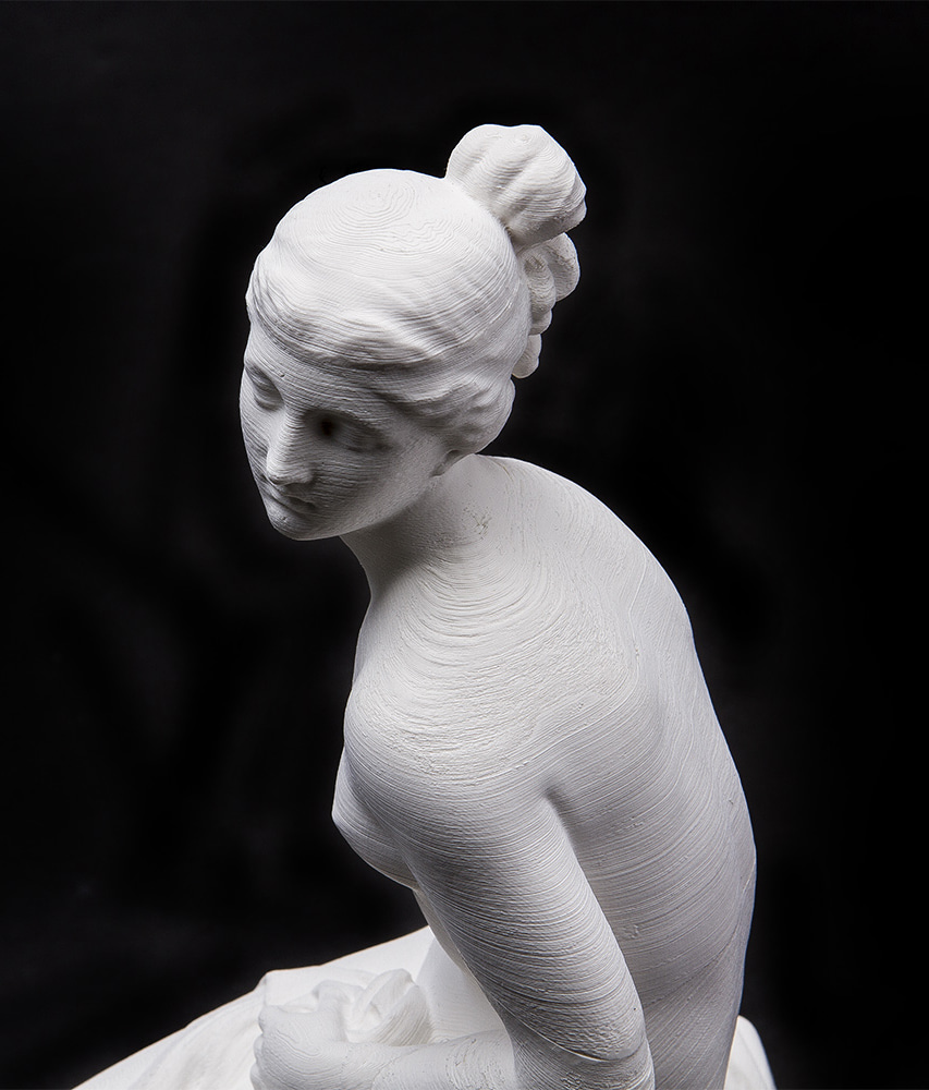 3D프린팅으로 제작된 님프(Nymph) 동상 3